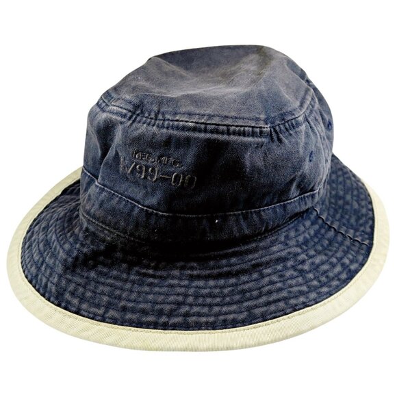 GAP Other - Vintage Gap Bucket Hat S/M Dark Blue Tan Trim Cotton 1999–2000 Y2K Streetwear